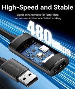 Vention CBKBL USB 2.0 Type-A Male to Female Extension Cable - 10M