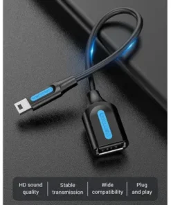 VENTION CCTBB USB 2.0 Mini-B to A OTG Cable - 0.15M