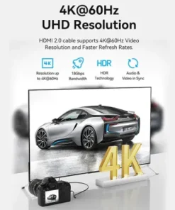 VENTION AGIBG HDMI-D Male to HDMI-A Male 4K HD Cable - 1.5M