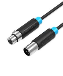 VENTION BBFBN XLR Audio Extension Cable 15M Black