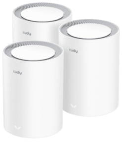 Cudy M1800 AX1800 Whole Home Mesh Dual Band Gigabit WiFi Router - 3-pack