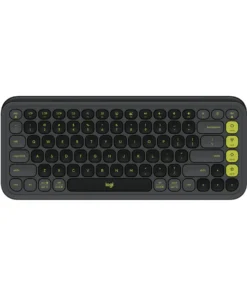 Logitech POP Icon Keys #920-013143 / 920-013083 Wireless Graphite and Green Keyboard