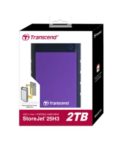 Transcend StoreJet 25H3 #TS2TSJ25H3P 2TB USB 3.1 Purple External HDD