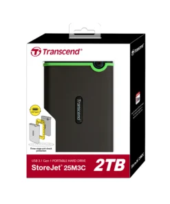 Transcend StoreJet 25M3C 2TB #TS2TSJ25M3C USB Type-C Iron Gray Slim External HDD