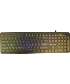Havit KB660L Wired Black Multi-function Backlit Keyboard with Bangla