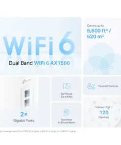 Alternative view of TP-Link Deco X10 AX1500 Dual-Band Mesh Router (2 Pack)