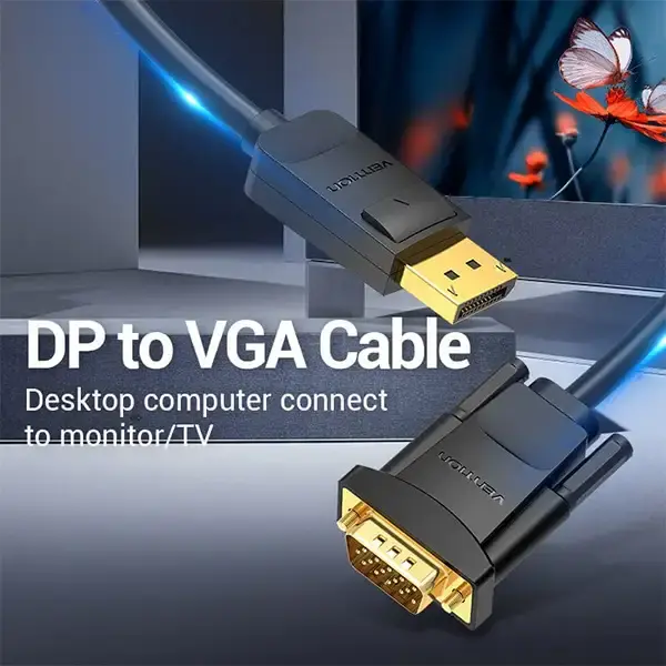 Vention HBLBH DisplayPort to VGA Cable - 2M - Image 2