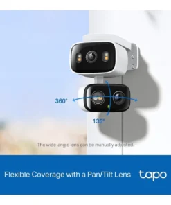 TP-Link Tapo C246D Indoor/Outdoor Dual Lens Pan/Tilt Home Security Wi-Fi Bullet IP Camera
