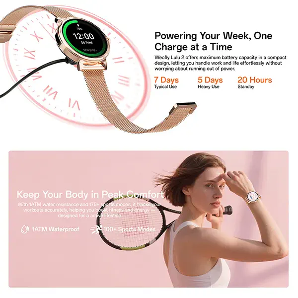 Weofly Lulu 2 AMOLED Bluetooth Calling Smartwatch - Image 4