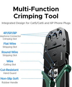 Alternative view of UGREEN NW304 (35971) Multifunction Networking Crimping Tool