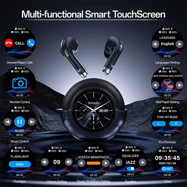 Weofly LifeFits Earbuds with Smart TouchScreen - Image 4